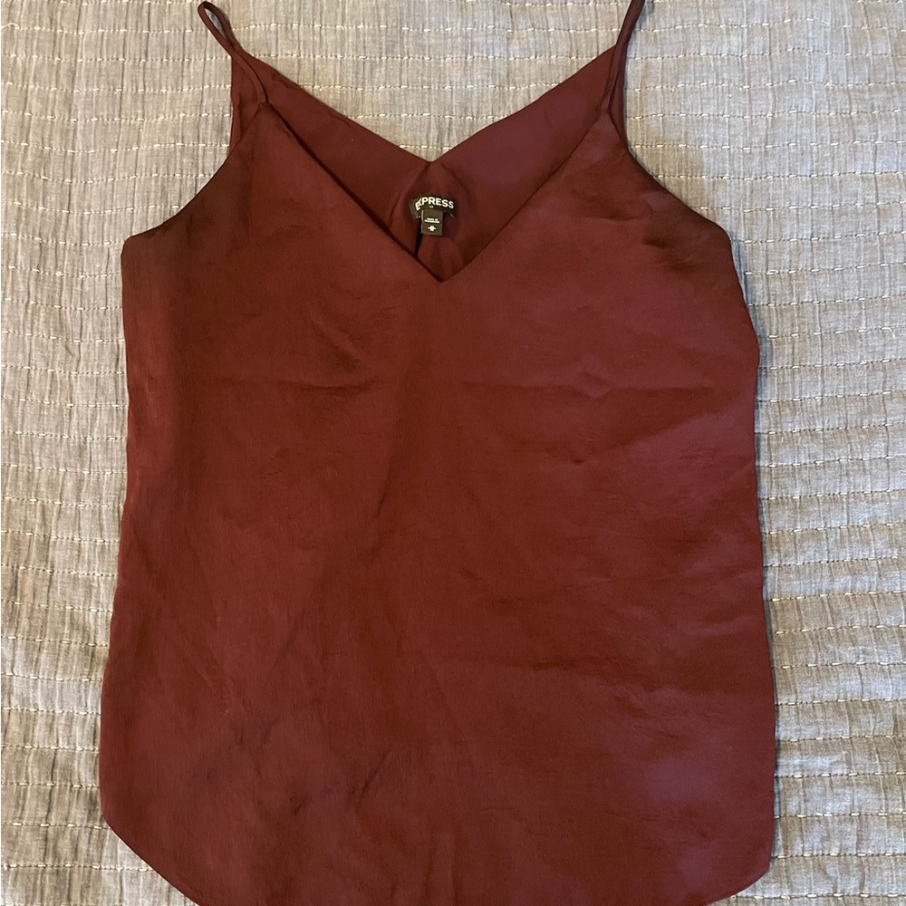 Express Women's Burgundy Cami Top